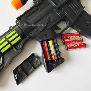 ปืนของเล่น ปืนM16 มีเสียงมีไฟ กระบอกใหญ่ ของเล่น สำหรับเด็ก มีสินค้าพร้อมจัดส่ง