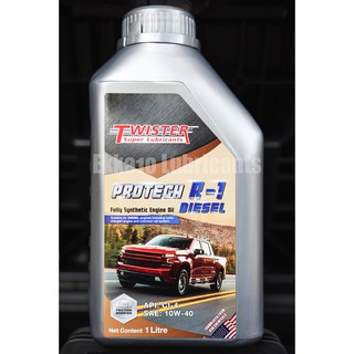 น้ำมันเครื่องดีเซล Twister Protech R-1 Diesel 10W40 ขนาด 1 ลิตร