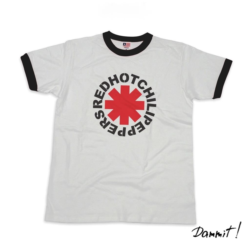 RED HOT CHILI PEPPERS RHCP - LOGO RINGER T-SHIRT - S, M, L, XL