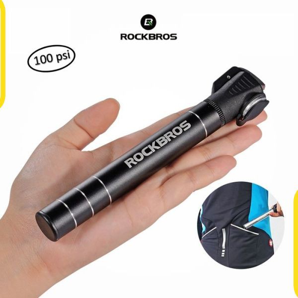 Rockbros JG1040 Bike Portable Mini Pump - Mini Folding Bike Pump