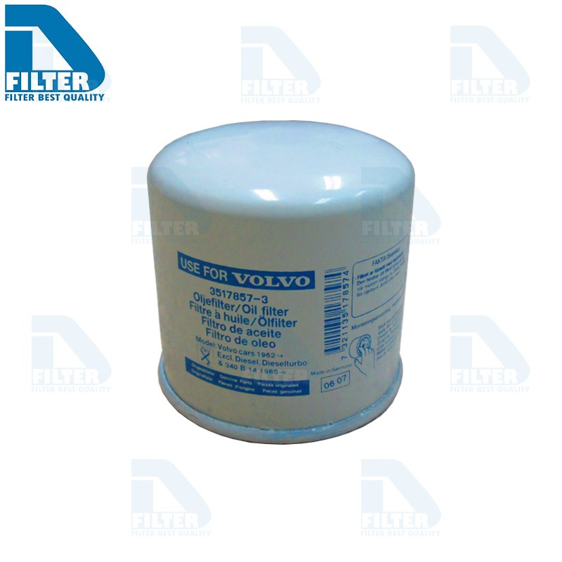 กรองน้ำมันเครื่อง Volvo วอลโว่ 740,760,850,940,960 By D Filter (ไส้กรองน้ำมันเครื่อง) RO139U