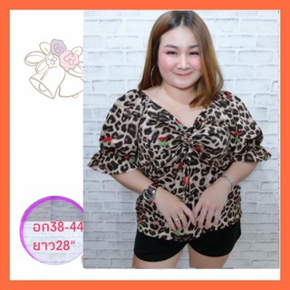 jc shop เสื้อผ้าแฟชั่น เสื้อสาวอวบ ไซด์ใหญ่  BIG SIZE    S463