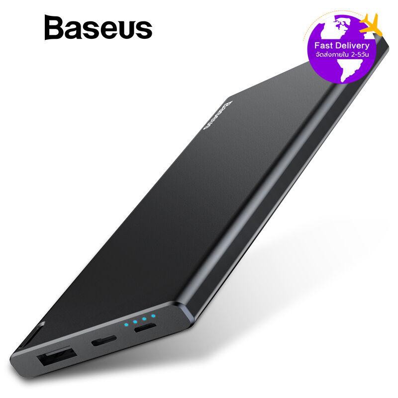 Baseus แบตเตอรี่สำรองขนาด 10000mAh พาวเวอร์แบงค์ Power Bank For iPhone, Samsung, Huawei