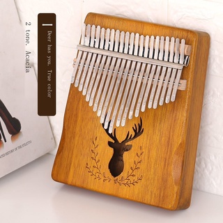 ☸✇┅Kalimba เปียโนนิ้วหัวแม่มือเปียโน 21 โทนเริ่มต้นนักเรียน kalimba เครื่องดนตรีนิ้วเปียโน 17 โทนส่งเปียโนคะแนนเสียงสติก