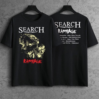 ลดกระหน่ํา เสื้อยืดลําลอง แขนสั้น พิมพ์ลายการ์ตูนนักร้องร็อค baju search rock band rampage search band search shirts baju fusion shirt rock singer พลัสไซซ์ สไตล์เรโทร อเมริกัน ฤดูร้อน