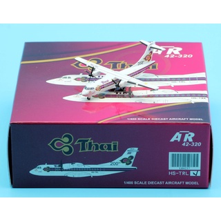 Lh4237 โมเดลเครื่องบิน JC Wings 1:400 Thai Airways ATR42-320 "200th" Diecast Aircraft Model Reg:HS-TRL