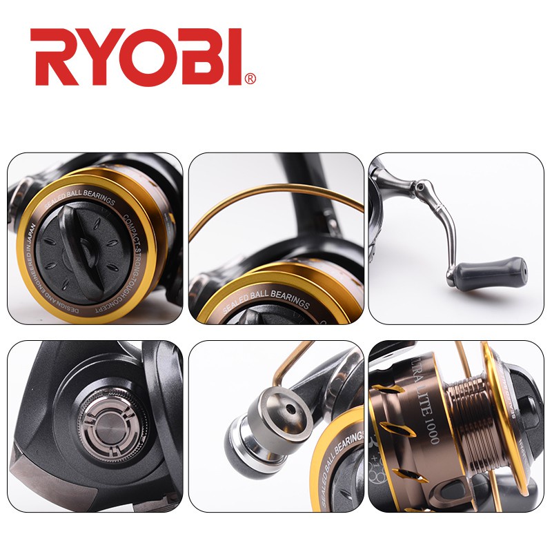 ใหม่ RYOBI ULTRA LITE 500 800 1000 รอกหมุนตกปลา อัตราทดเกียร์ 31BB 5.21 ...