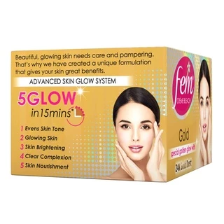 Fem Fairness Naturals Gold Skin Bleach ครีมย้อมหนวด ย้อมคิ้ว