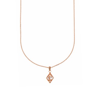 Aevari Lanna Rhombus Lantern Rose Gold Necklace