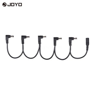 E*M JOYO CM-24 Guitar Effects Power Cable Splitter Cord 5 Ways Daisy Chain for DC 9V Guitar Bass Eff