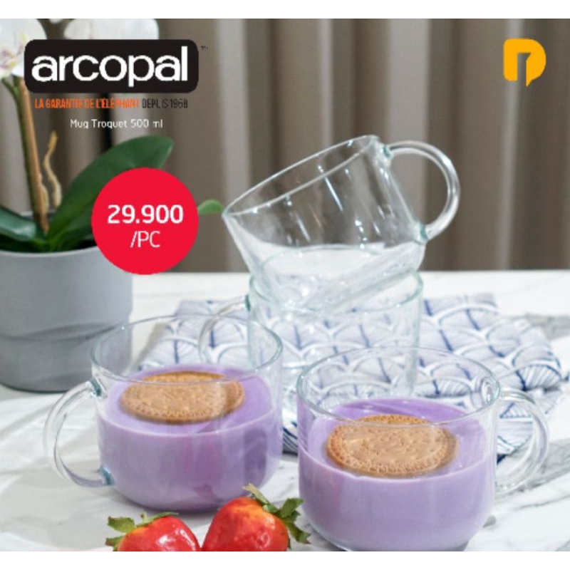 Arcopal - ถ้วยแก้วขนาด 500 มล