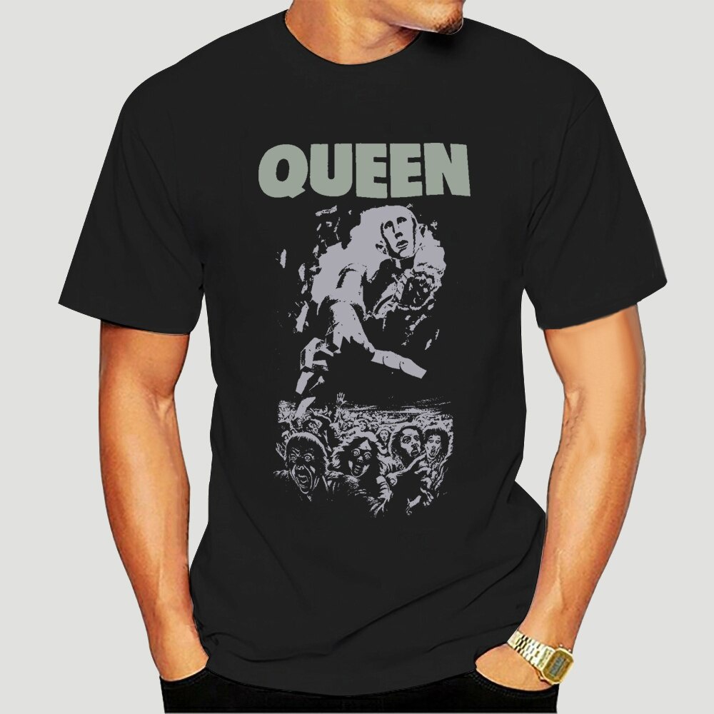 Men T Shirt Queen Shirt News Of The World 40Th Full CoverO-neck เสื้อยืดผ้าฝ้าย Tees