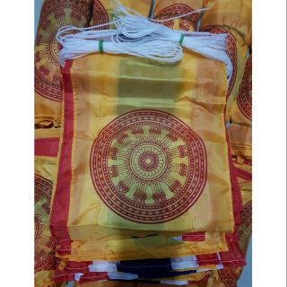 [ลด15% โค้ด IMJA325] ธงราวธรรมจักรพร้อมส่งค่ะ🎏