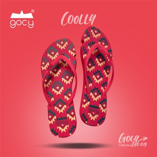 Gocy รุ่น Coolly Red รองเท้าแตะ ยางธรรมชาติ