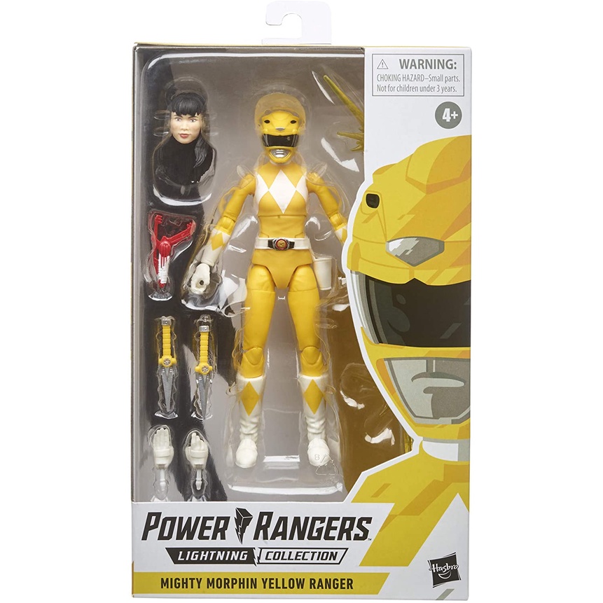 Hasbro Power Rangers Lightning Collection โมเดลตัวละคร Mighty Morphin Yellow Ranger ขนาด 6 นิ ้ ว