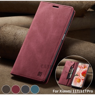 เคสโทรศัพท์มือถือหนังฝาพับแม่เหล็กสําหรับ Xiaomi Mi 11T 11 T Pro 11Lite Lite 5G NE 4G