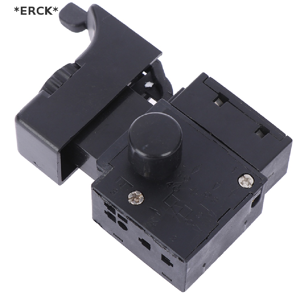 Erck FA2-4/1BEK สวิตช์ปุ่มทริกเกอร์ ควบคุมความเร็วสว่านไฟฟ้า 6a 250v สีดํา