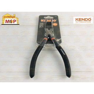 KENDO 11504 คีมหนีบแหวน ปากงอ 180mm/7"