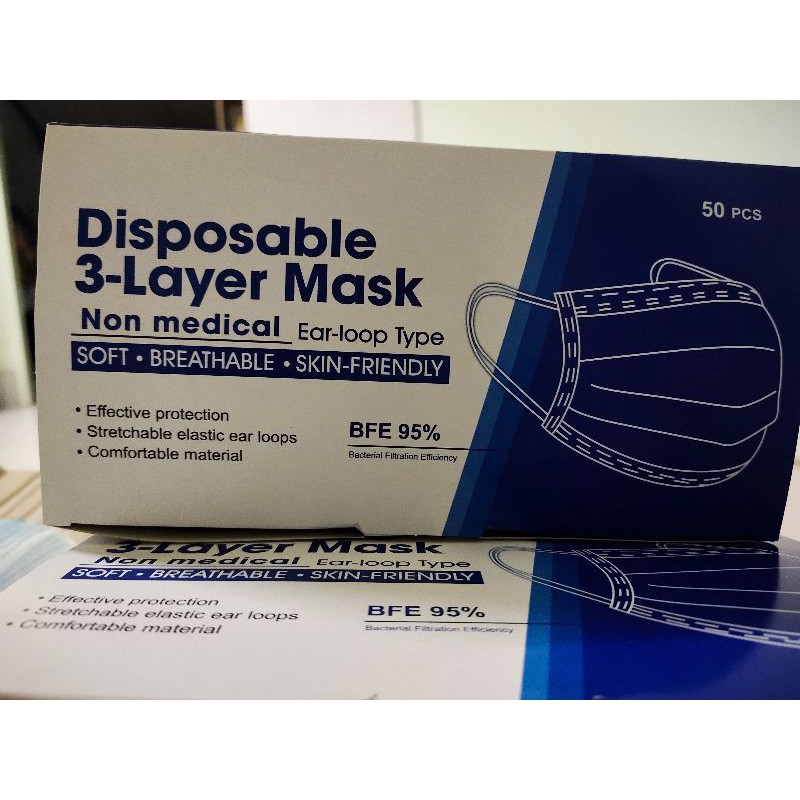 Face Mask หน้ากากอนามัย Disposable3-LayerMark