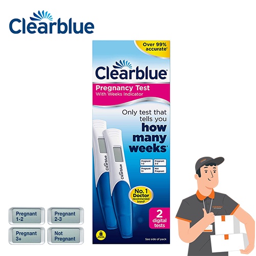 Clearblue อุปกรณ์ทดสอบการตั้งครรภ์แบบบอกจำนวนสัปดาห์ ดิจิตอล