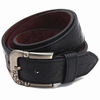 Fin 1 เข็มขัดผู้ชาย เข็มขัดแฟชั่น Man Fashion Belt No. 1571 - Black