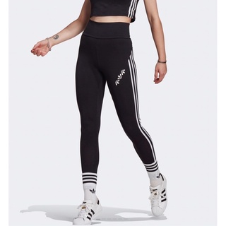 🔥SALEป้าย1,200฿🔥Adidas Originals Adicolor Sliced Trefoil High-Waisted Tights 🖤🤍🖤