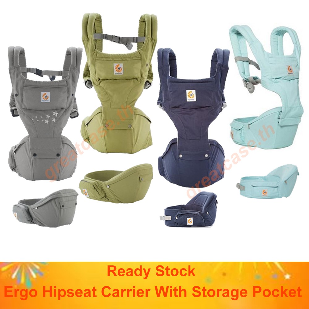 Ergobaby สไตล์เกาหลีตามหลักสรีระศาสตร์ทุกตำแหน่งพร้อมกระเป๋าใส่สะโพก