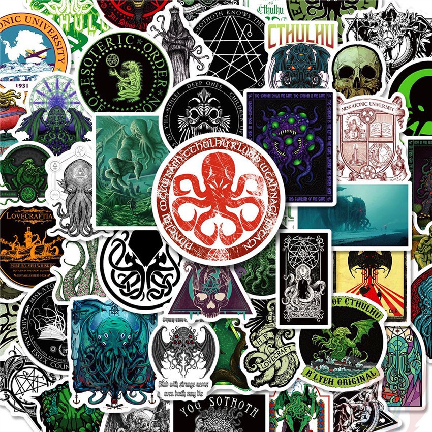 ❉ Great Cthulhu Series 01 Cthulhu Mythos สติ๊กเกอร์ ❉ 50Pcs/set DIY Fashion Mixed Waterproof Doodle 