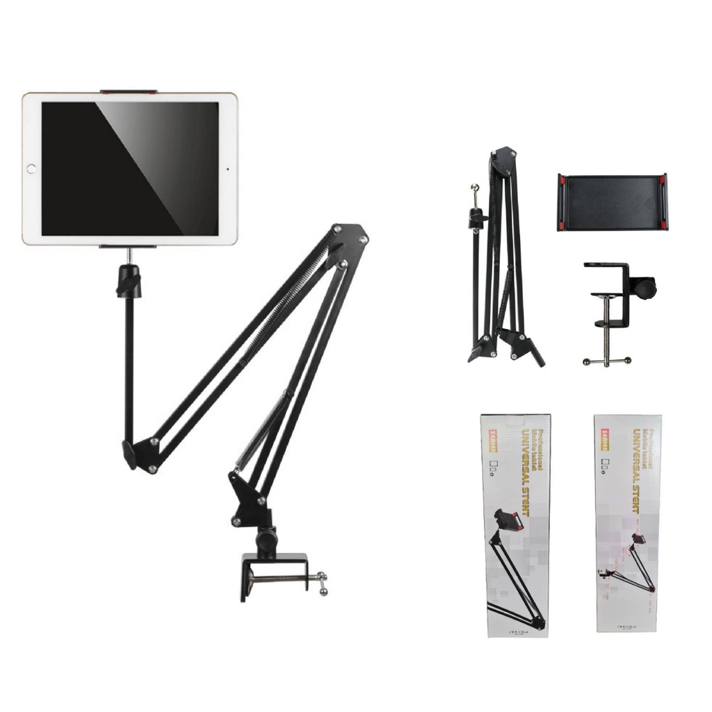 ส่งด่วน ขาตั้ง iPad และ Smartphone แบบยึดกับโต๊ะ รุ่น K13 มาใหม่ งานเป็นเหล็ก ขาจับ แขนจับ โทรศัพท์ แขนยึด แท็บเล็ต ไอ
