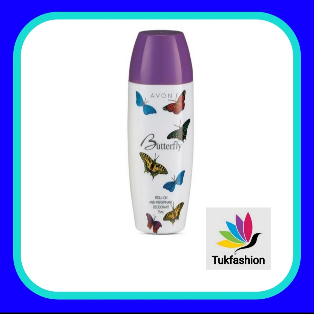 AVON ROLL-ON 75 ml. เอวอน ลูกกลิ้ง กลิ่นButterfly ระงับกลิ่นกายใต้วงแขน หอมติดทน โปรพิเศษ 69฿ มีจำนว