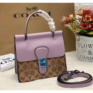 COACH WILLIS TOP HANDLE 18 LEATHER BAG ((89224))