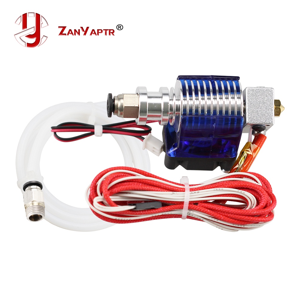 ชุดหัวฉีดเอ็กซ์ทรูเดอร์ V6 3D ปลายตัว J 12V รองรับเส้นฟิลาเมนท์ 1.75/3 มม. ขนาด 0.2/0.3/0.4/0.5 มม. สําหรับเส้นพลาสติก ยาว 1.75 มม.