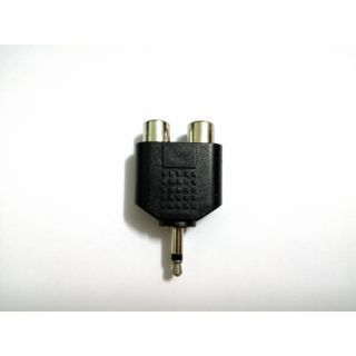 ตัวต่อแจ็คโมโน (mono) 3.5 mm. แยกไป RCA