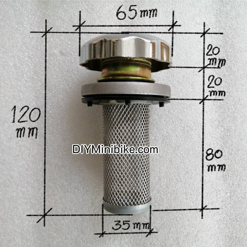 (ในไทย+VAT) คอถัง ใส่ ถังน้ำมัน พร้อมฝา อลูมิเนียม สำเร็จรูป