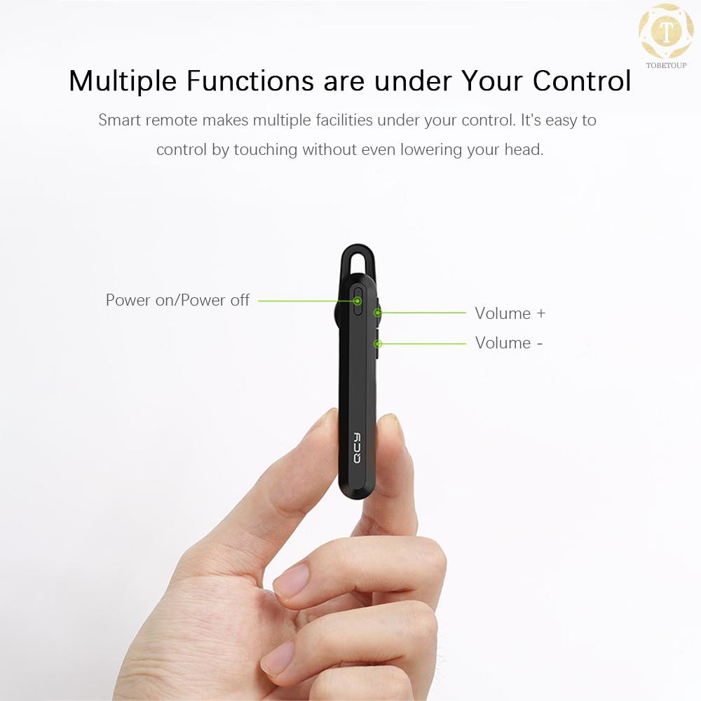 【TOTO】 QCY A1 Wireless Bluetooth Earphone Business Portable Stereo ...