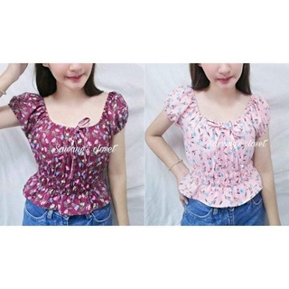 เสื้อครอป แขนตุ๊กตา size sm