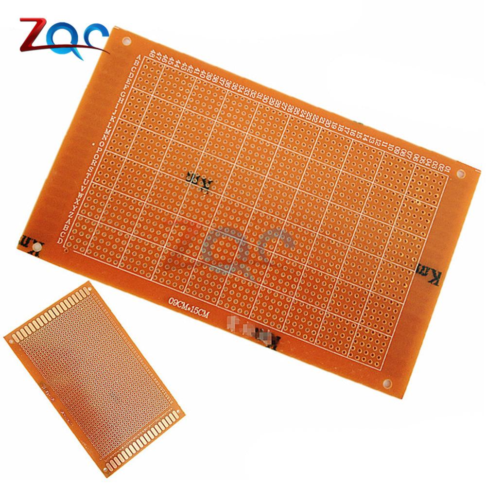 PCB Board 1pc 9 x 15 cm 2.54mm DIY Prototype Paper Printed Circuit Panel 9*15 cm