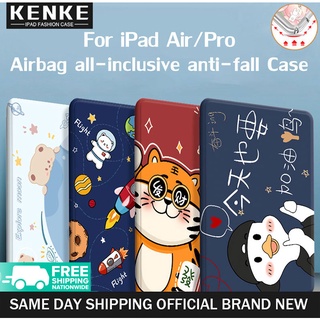 KENKE สำหรับ iPad กรณีการ์ตูนน่ารักซิลิโคนนุ่มสำหรับ iPad 2020 Air 4 Air 5 2022 iPad 2021 Pro 11 Air 3 iPad 7th 8th 9th gen 5th 6th Pro 10.5 Air1 Air2 กรณี Rebound Slim Smart Case พร้อม Auto SLEEP/Wake ดู/พิมพ์ขาตั้งโหมดสมาร์ท เคสไม่มีช่องใส่ดินสอ