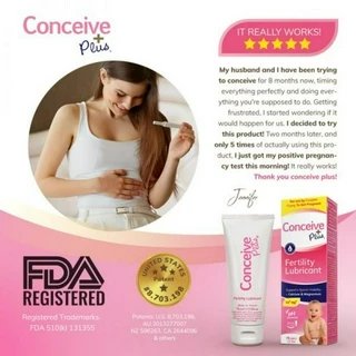 Sasmar Conceive Plusเจลหล่อลื่นสำหรับผู้ต้องการมีบุตร 75 มล.Exp.1/2029