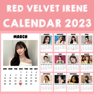 ❗พร้อมส่ง❗ 🍰 ปฏิทิน RED VELVET IRENE 2566 2023 ขนาด 2x3 นิ้ว 🍰