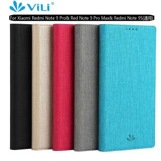 Vili Luxury PU Leather Casing Xiaomi Redmi Note 9S Magnetic Flip Cover Xiomi Redmi Note 9 Pro Max Fashion Simple Case Card Holder