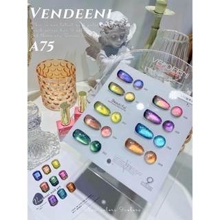 Vendeeni A75 สีแฟลชลูกแก้ว เซ็ท9สี แถมชาร์ต