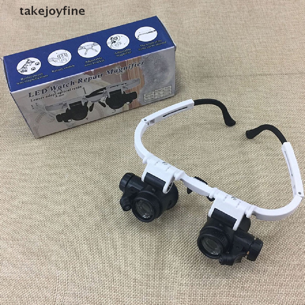 Tfth แว่นขยายคาดศีรษะ พร้อมไฟ LED 8X 15X 23X สําหรับช่างทํานาฬิกา - รูปที่ 3