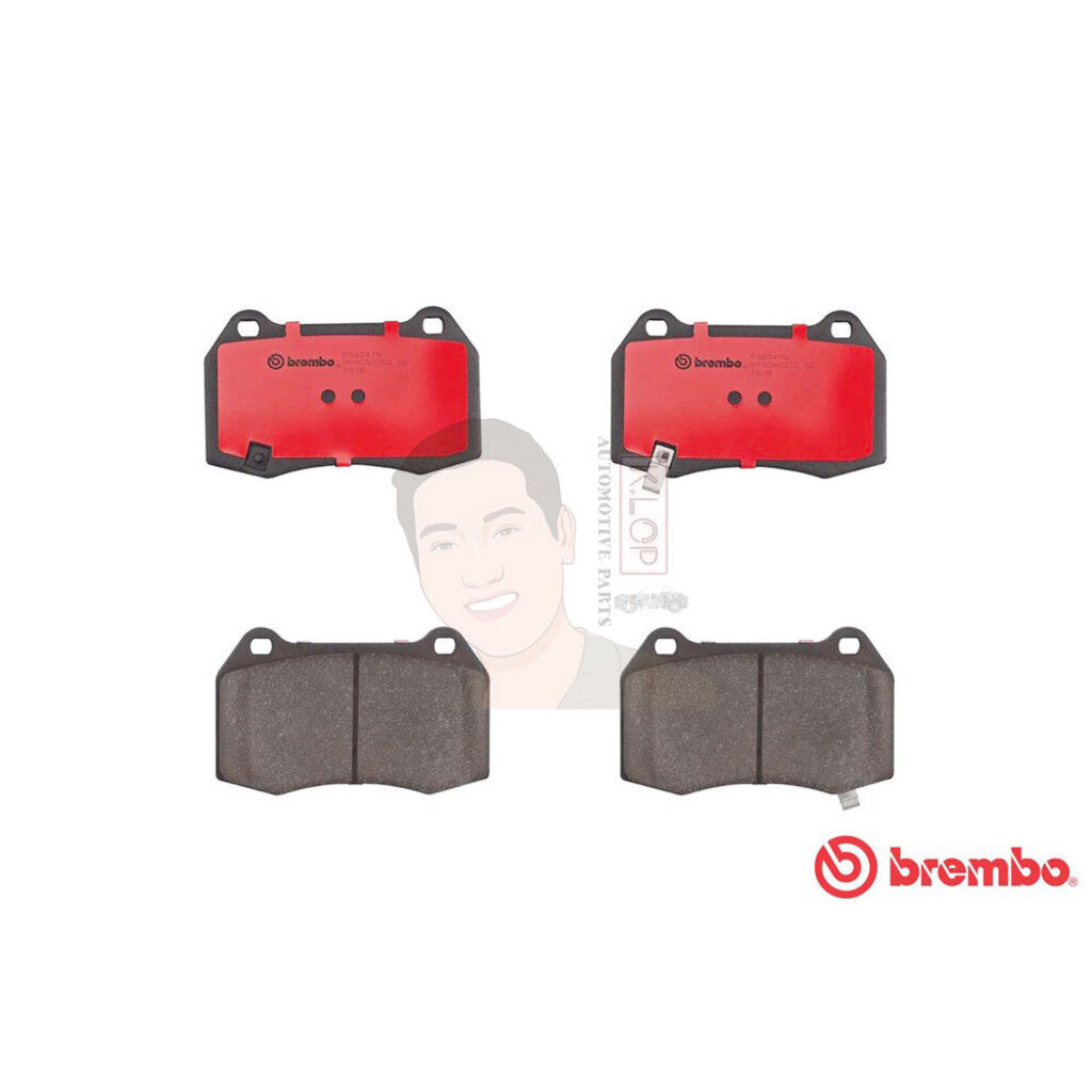 P56 047N ผ้าเบรก F (แท้ BREMBO รุ่น Ceramic) NISSAN สกายไลน์ SKYLINE R34 ปี1998-> /NISSAN 350 Z (Z33