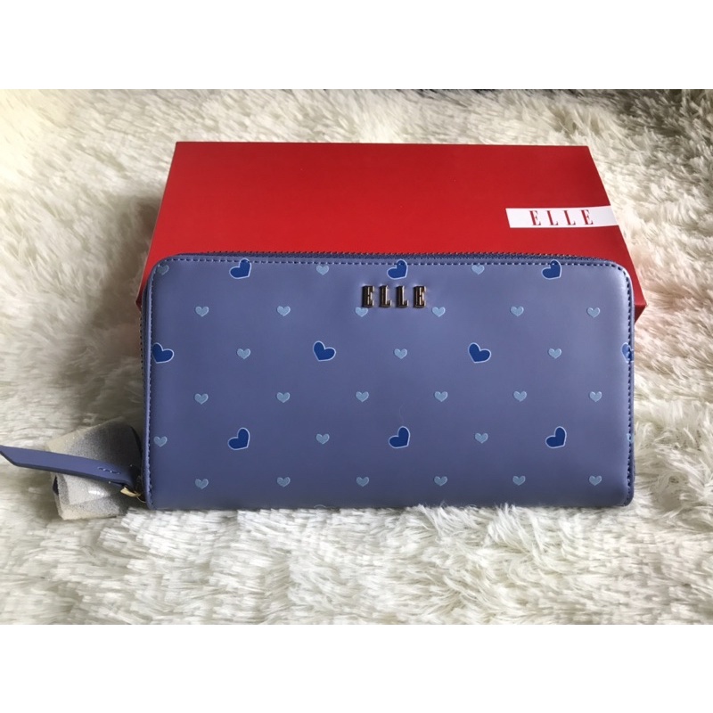🌟new🌟 ELLE กระเป๋าสตางค์ผู้หญิง ซิปรอบ แท้