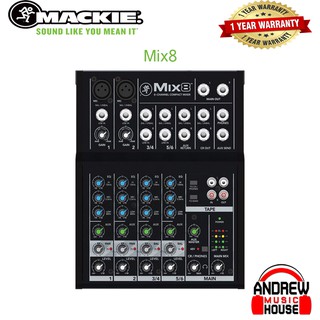 Mackie Mix Series Mix8 8-Channel Mixer ***รับประกันศูนย์ 1 ปี***