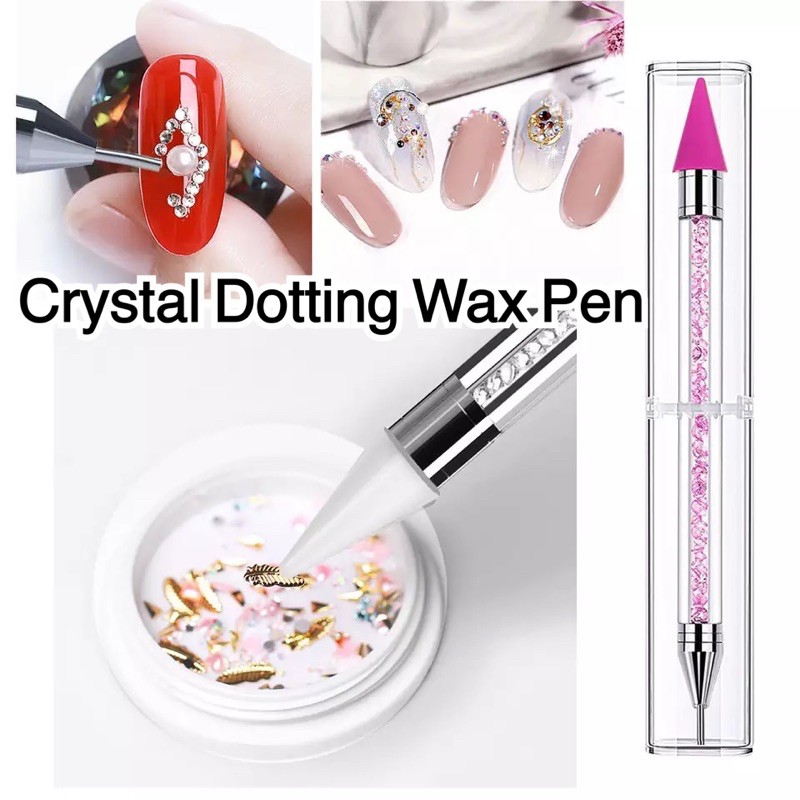 Nail Gem Crystal Rhinestone Picker Pen Dotting Wax Nail Art Craft