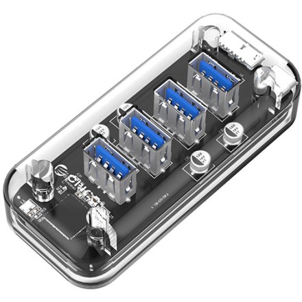 Orico F4U-U3 4 Port USB 3.0 Transparent HUB