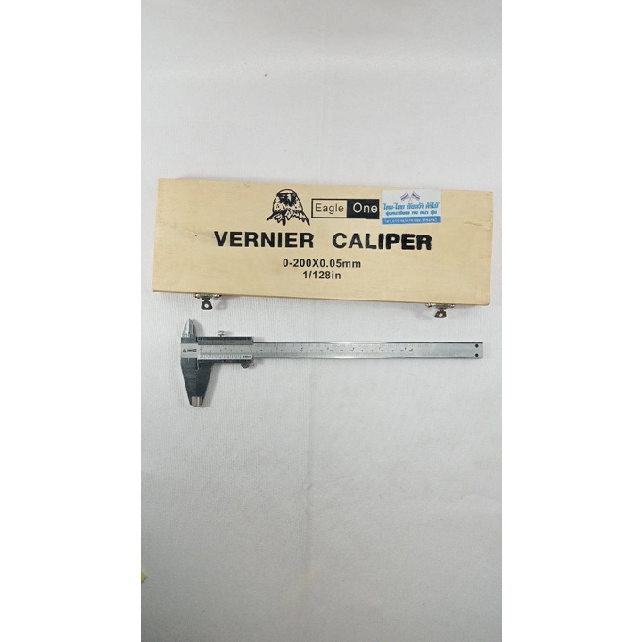 เวอร์เนียคาลิปเปอร์ (Vernier Calipers) วีเนียร์ 8"/0.05 แบ่งร้อย EAGLEONE 038232