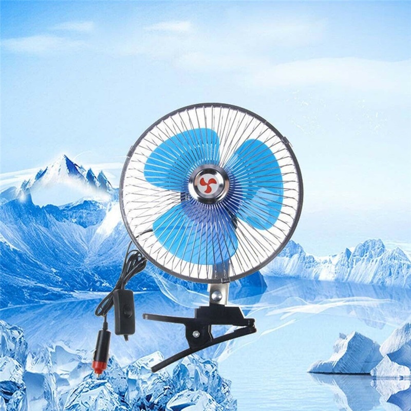 พัดลมติดรถยนต์ ขนาด 8 นิ้ว Car fan 8 inch.